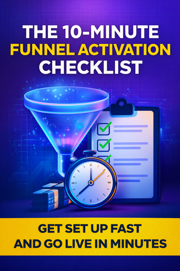 The 10-Minute Funnel Activation Checklist - Cover