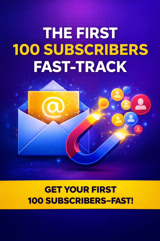 The First 100 Subscribers Fast-Track 2D Cover