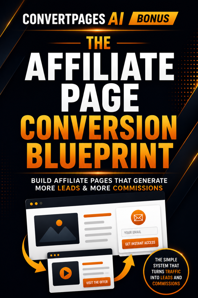 The Affiliate Page Conversion Blueprint - 2D Cover