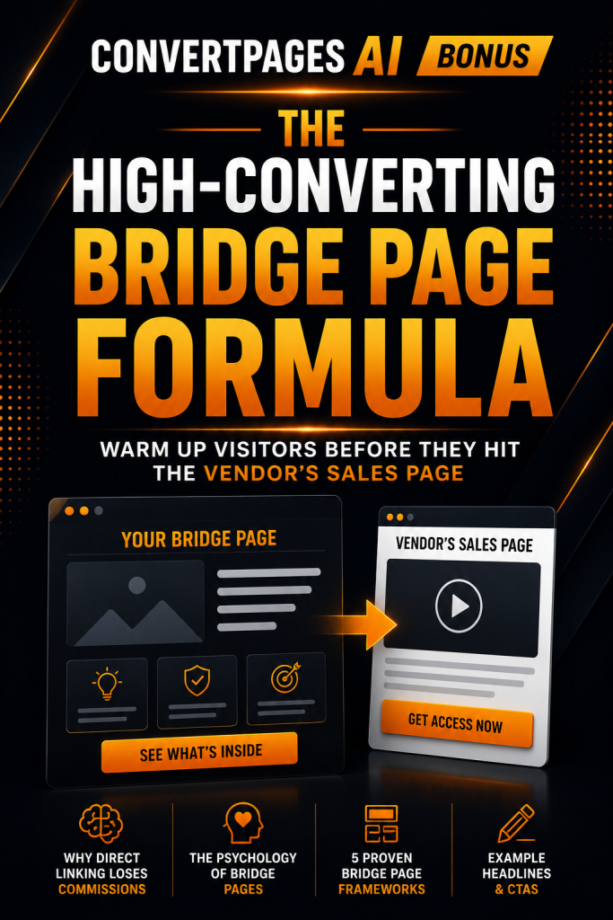 The High-Converting Bridge Page Formula 2D Cover